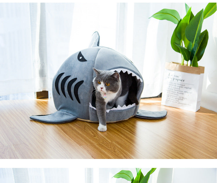 Creative Dual-Purpose Shark Pet's Bed