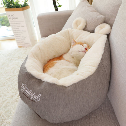 Pet Dog Bed Warming Soft Sleeping