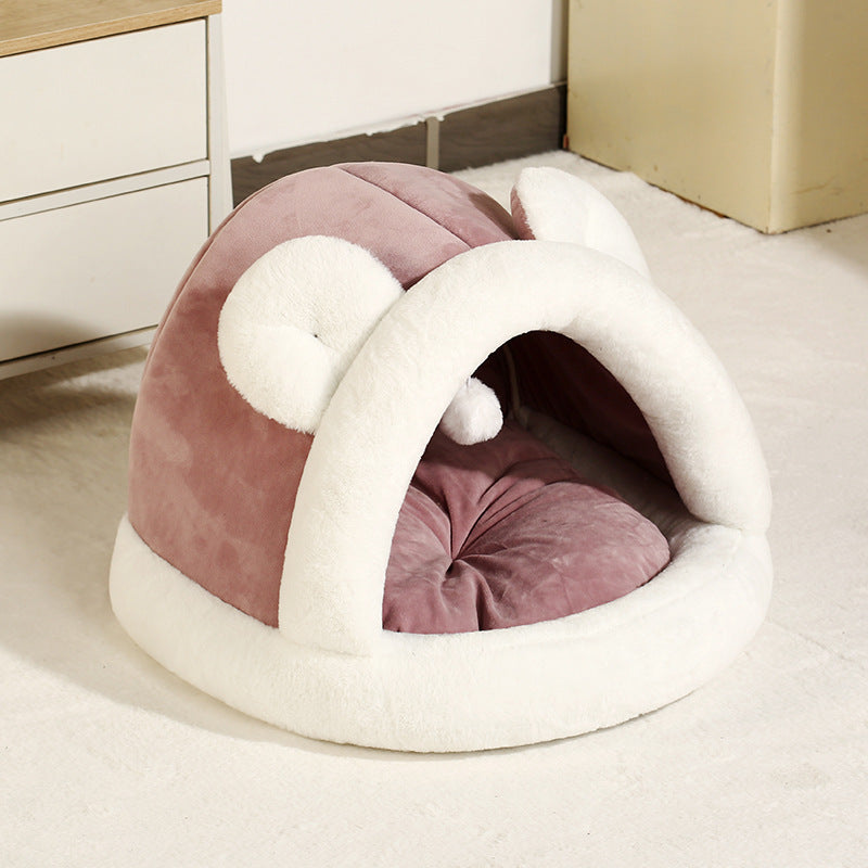 Self-Warming Tent Cave Bed For Cats Small Dogs